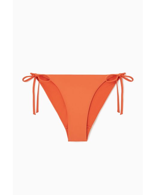COS Orange Tie-side Bikini Briefs