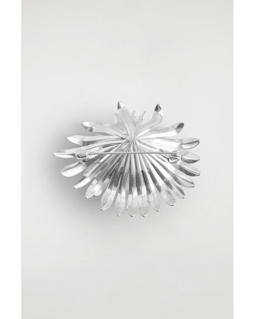 COS Multicolor Abstract Floral Brooch