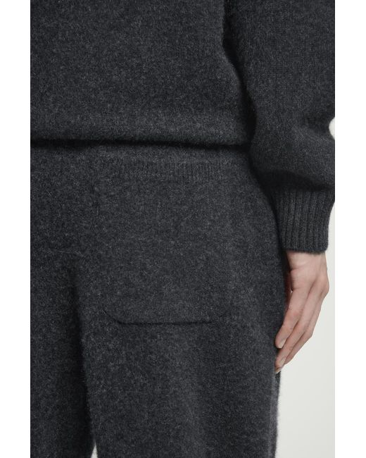 COS Gray Boiled-cashmere Tapered JOGGERS for men