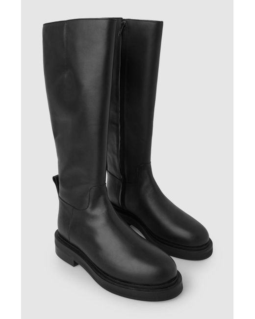 leather riding boots cos