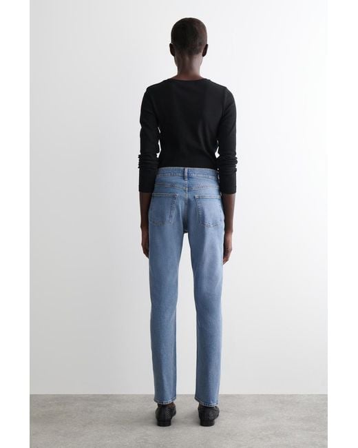 COS Blue Flute Slim-Leg Jeans