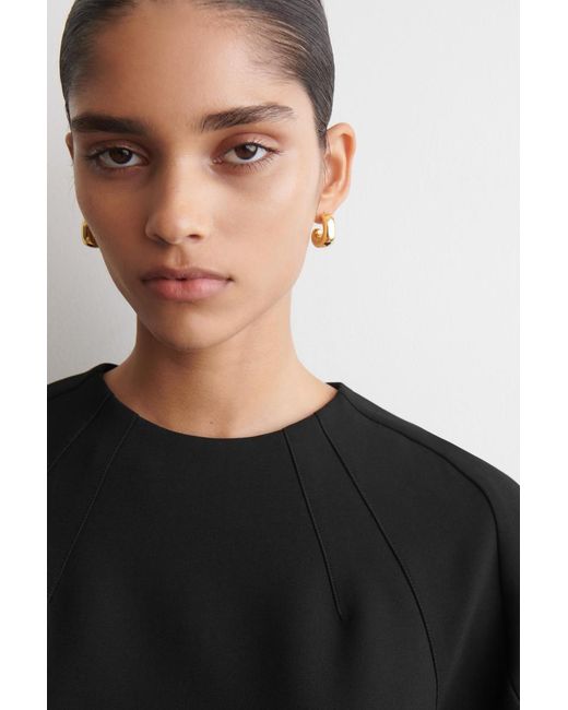 COS Black Tailored Long-Sleeved Mini Dress