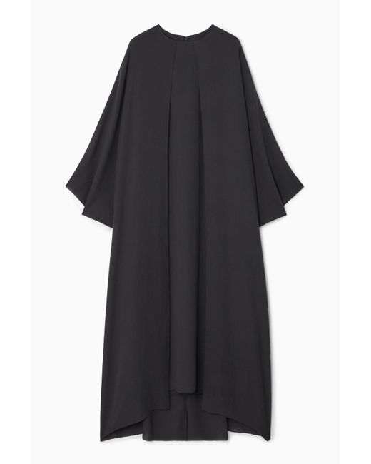 COS Black Kaftan Midi Dress