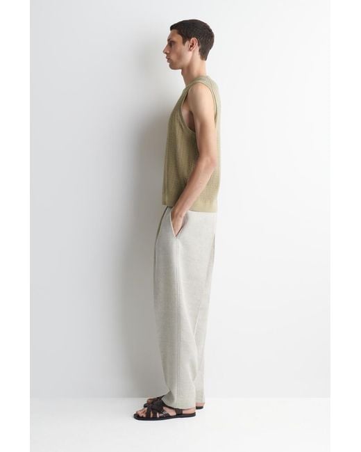 COS Natural Cable-Knit Cotton-Linen Tank Top for men