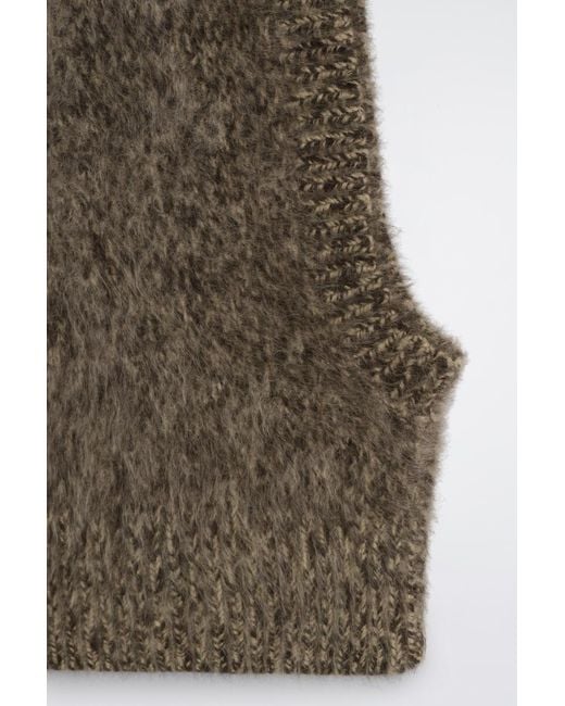 COS Green Brushed-Cashmere Balaclava for men