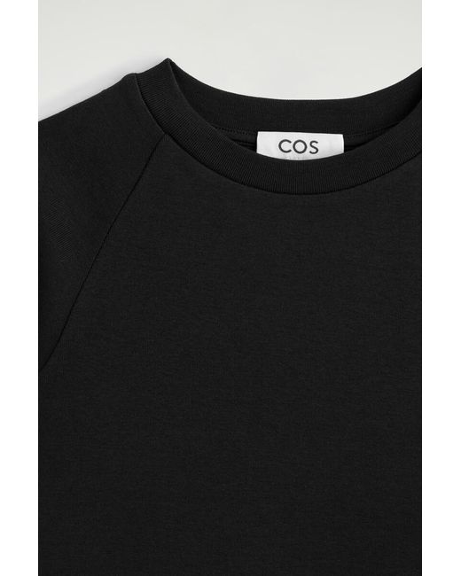 COS Black Slim Cotton T-Shirt