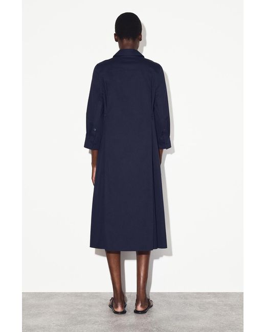 cos linen maxi shirt dress COS Linen Maxi Dress