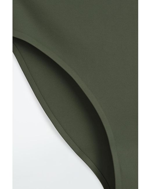 COS Green High-waisted Scuba Bikini Briefs