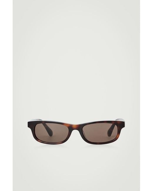 COS White Scope Sunglasses for men