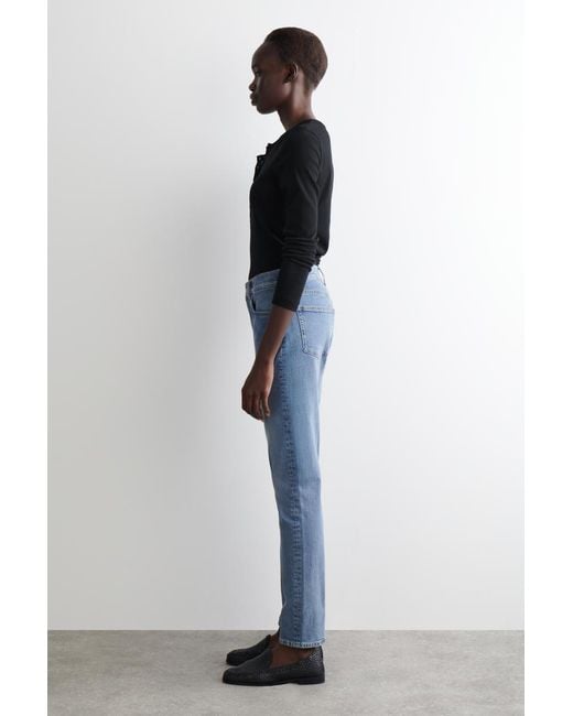 COS Blue Flute Slim-Leg Jeans