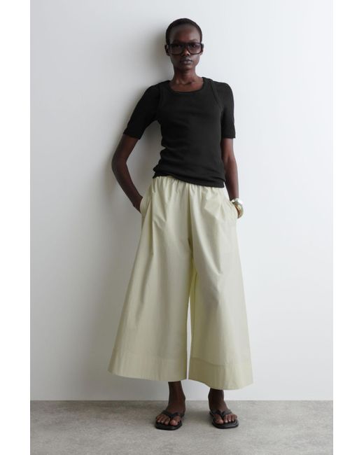COS White Voluminous Culottes