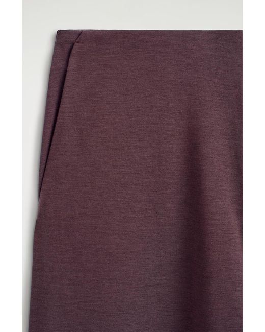 COS Purple Modal-Jersey Pants