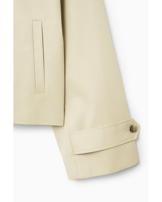 COS Natural Short Twill Trench Coat