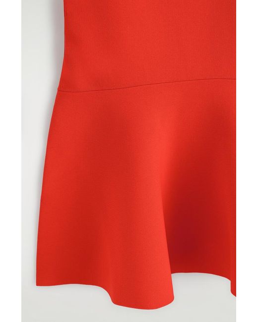 COS Flared Knitted Mini Dress