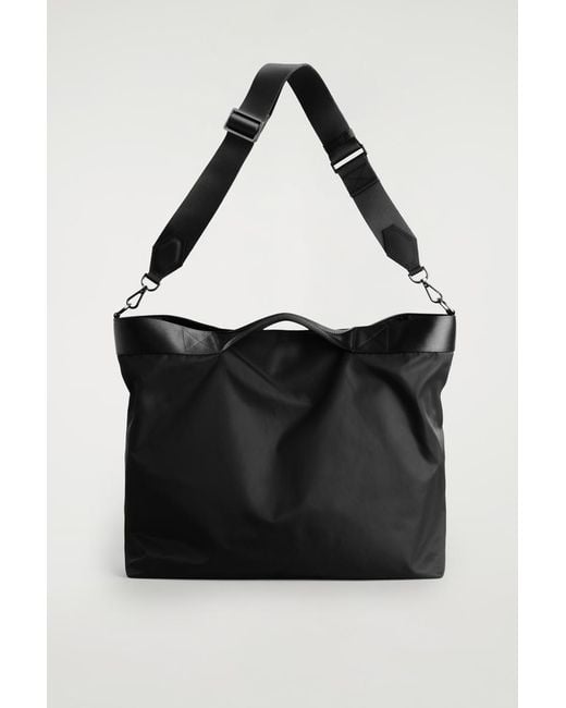 COS Black Pursuit Messenger Bag for men