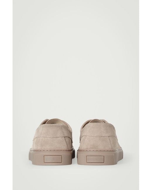 COS Natural Suede Trainer Boat Shoes for men