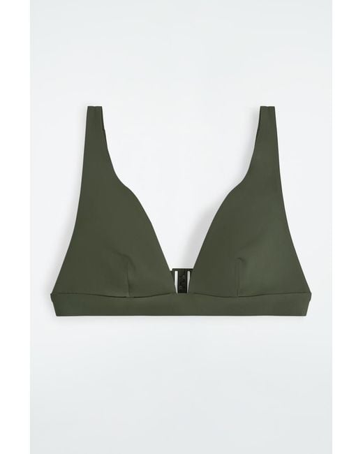 COS Green Scuba Bikini Top