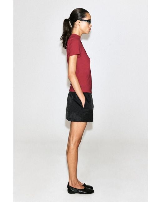 COS Red Crepe-Jersey T-Shirt
