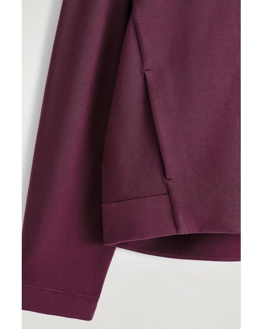 COS Purple Scuba Track Jacket