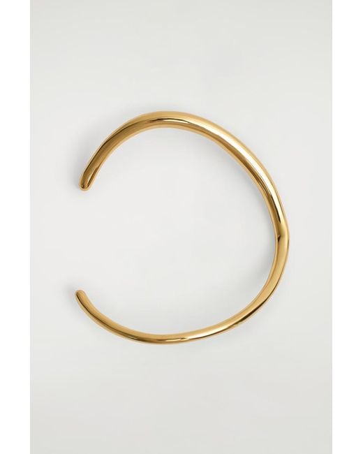 COS Metallic Curved Arm Cuff