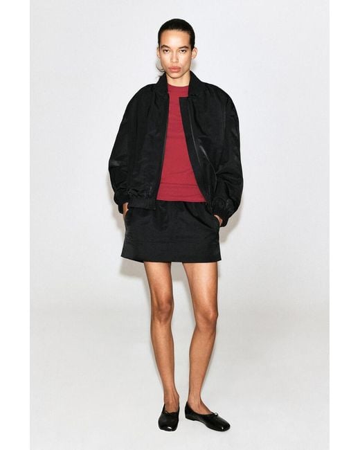 COS Red Crepe-Jersey T-Shirt