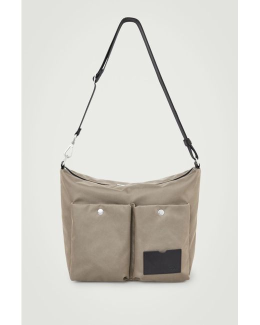 COS Green Utility Messenger - Nylon for men