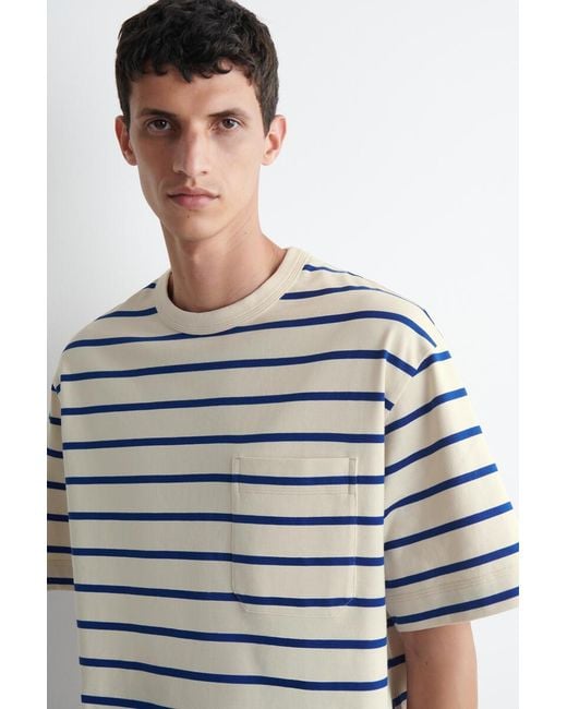 COS Gray Oversized Heavyweight T-Shirt for men