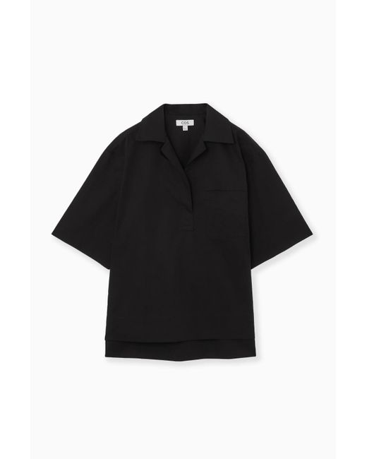COS Black Short-sleeved Resort Shirt