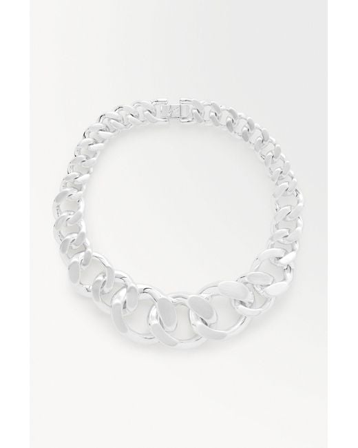 COS White The Chunky Chain-link Necklace