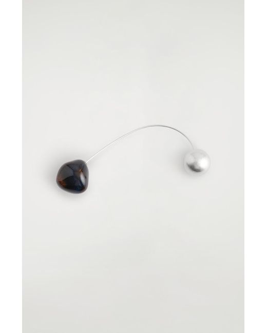 COS Metallic Ceramic Wire Brooch