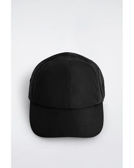COS Black Shell Baseball Cap for men