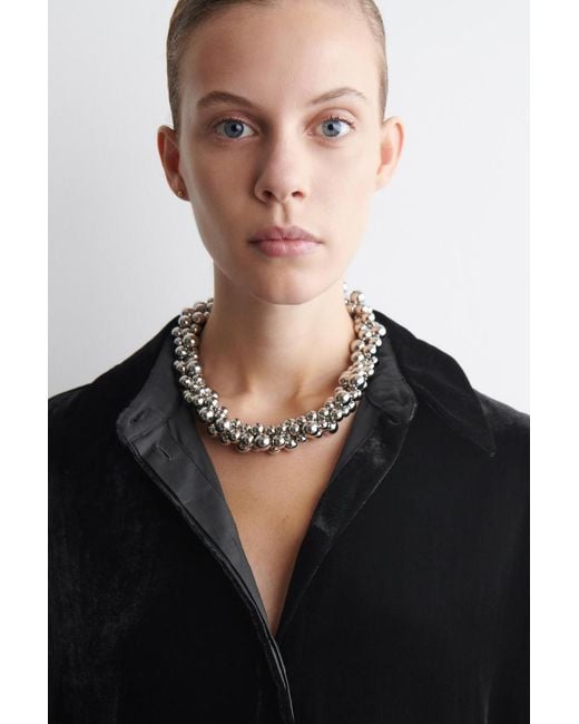 COS Black Velvet Shirt