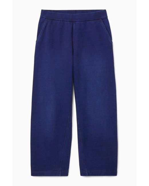 COS Blue Relaxed Wide-leg JOGGERS