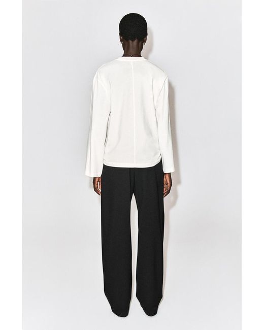 COS Natural Brushed-Cotton Long-Sleeved T-Shirt