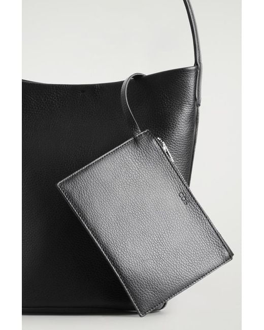 COS Black Paradigm Mini Tote Bag