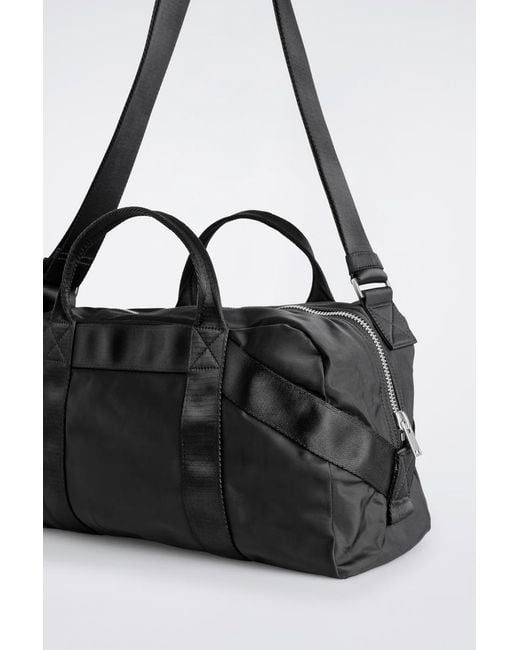 COS Black Sports Duffle Bag for men