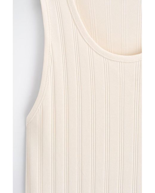 COS Natural Slim-Fit Wide-Rib Cotton Tank Top for men