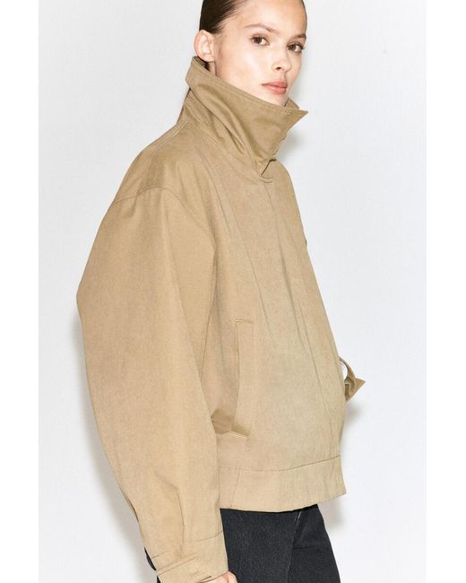 COS Natural Rounded Short Trench Jacket