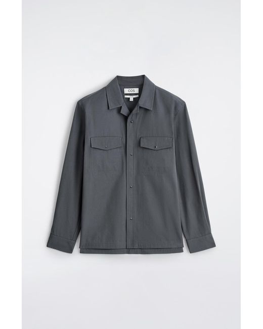 COS Gray Western Shirt for men