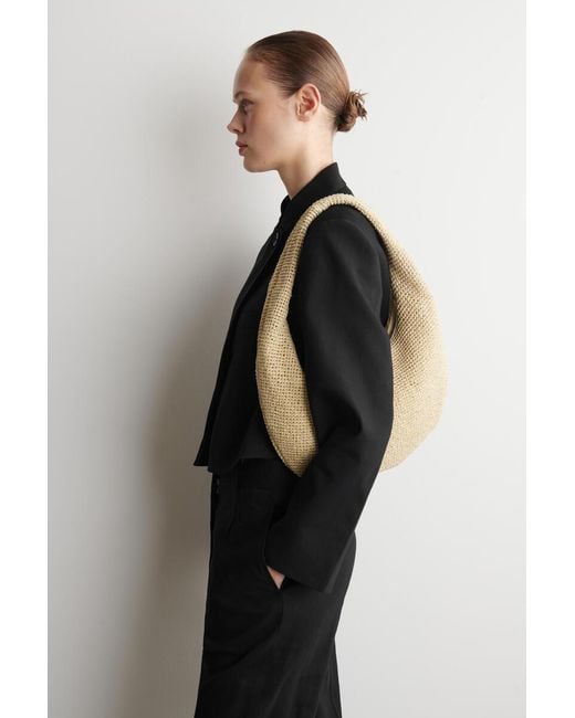 COS Metallic Curved Shoulder Bag