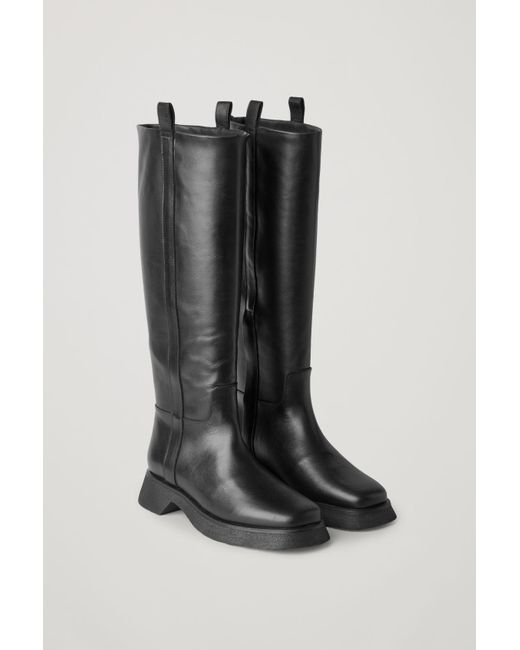knee high boots chunky sole