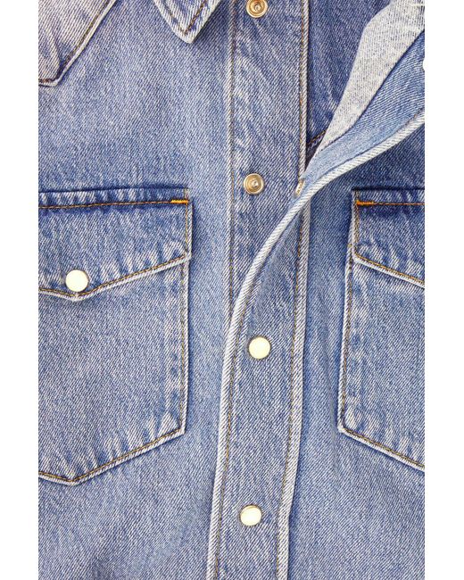 light denim dresses Baltic Born Womens Tora Dress | Wash flare washed denim dress Xpluswear Plus Size Formal Size:US 4 / UK 8/ EU 34 $70 - $80