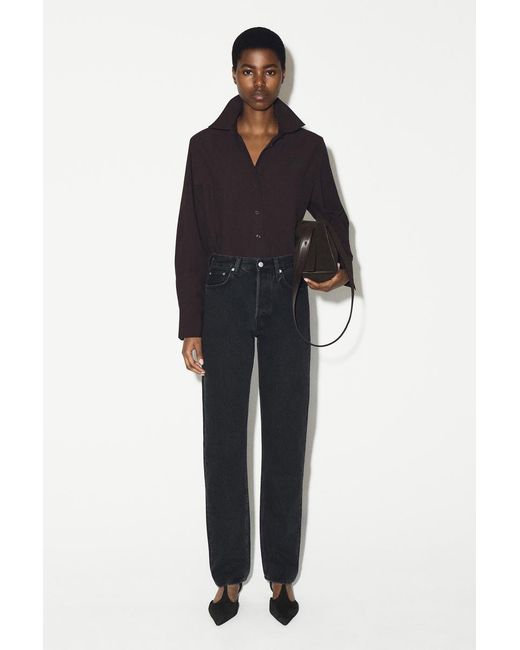 COS Black Pipeline Slim-Leg Jeans