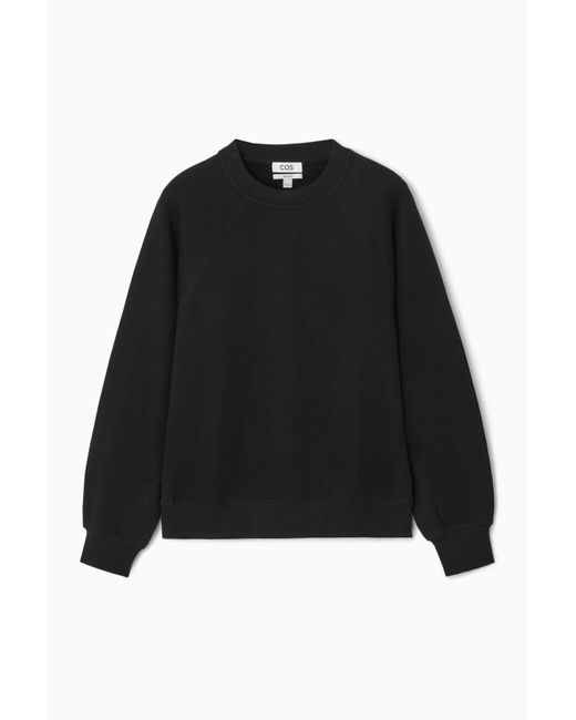 COS Black Panelled Sweatshirt for men