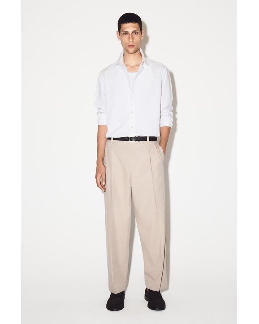 COS White Relaxed Pima Cotton-Poplin Shirt for men
