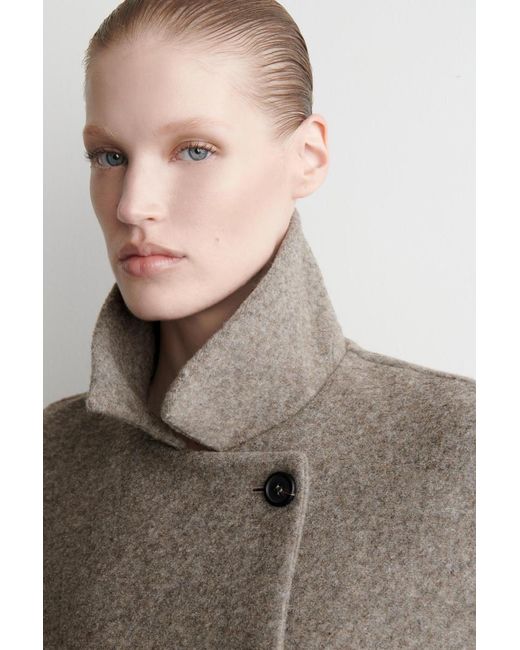 COS Natural Boiled Wool-Blend Short Jacket