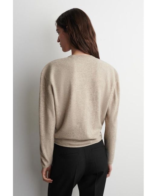 COS Natural Merino Wool Crew-Neck Jumper