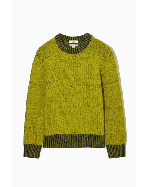 COS Green Mohair And Wool-blend Crew Neck Sweater for men