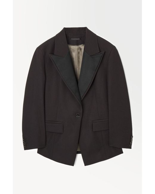COS Black The Satin-lapel Tuxedo Jacket