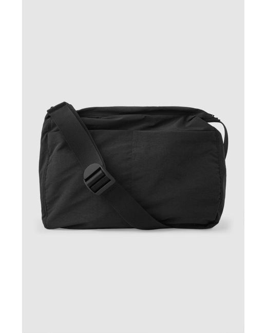 COS Black Multi-pocket Crossbody Bag for men
